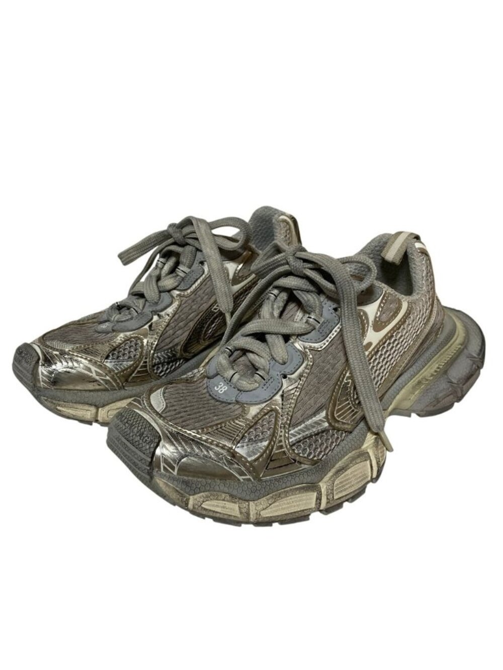 Balenciaga Vintage Wash Sneakers Gray